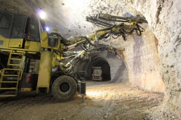 Drilling in an underground mining